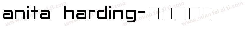 anita harding字体转换